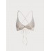 Off White Twist Backless Bikini Top Off White Twist Backless Bikini Top