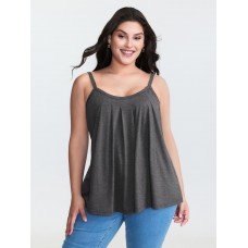 Supersoft Stretchy Pleated Tank Top