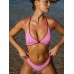 Red-Pink Reversible Knot X Cross Bikini Top Red-Pink Reversible Knot X Cross Bikini Top