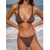Dark Coffee Strappy Bikini Top Dark Coffee Strappy Bikini Top