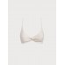 Off White Twist Backless Bikini Top Off White Twist Backless Bikini Top