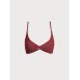 Wine Red Twist Backless Bikini Top Wine Red Twist Backless Bikini Top