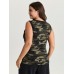 Stretchy Camouflage Print Tank Top Stretchy Camouflage Print Tank Top