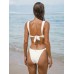 Off White Gold-Accented Bikini Top Off White Gold-Accented Bikini Top