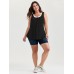 Supersoft Scoop Neckline Color Contrast Tank Top Supersoft Scoop Neckline Color Contrast Tank Top