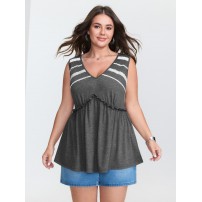 Lace Trim V-Neck Tank Top