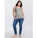 Supersoft Colorful Stripes Scoop Neck Tank Top