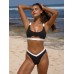 Contrast Trim Bikini Top