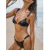 Black Gold-Accented Bikini Top Black Gold-Accented Bikini Top