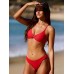 Red Solid Low Waisted Bikini Bottom Red Solid Low Waisted Bikini Bottom
