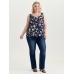 Floral Patchwork Lace Straps Tank Top