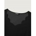 Solid V Neck Laser Cut Tank Top
