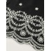 Cotton Monochrome Floral Embroidered Tank Top