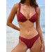 Wine Red Underwire Bikini Top