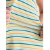 Cotton Stretchy Striped Print Tank Top