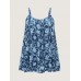 Fresh Floral Pleated Tank Top