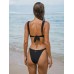 Black Gold-Accented Bikini Bottom Black Gold-Accented Bikini Bottom