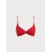 Red Twist Backless Bikini Top