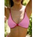 Red-Pink Reversible Knot X Cross Bikini Top Red-Pink Reversible Knot X Cross Bikini Top