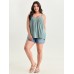 Lace Trim V-Neck Tank Top