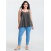 Supersoft Stretchy Pleated Tank Top