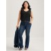 Solid V Neck Laser Cut Tank Top