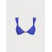 Royal Blue Gold-Accented Bikini Top Royal Blue Gold-Accented Bikini Top