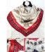 100% Mulberry Silk Printed Square Shawl Scarf 88*88cm