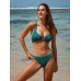 Dark Green Jacquard Bikini Bottom