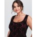Floral Lace Scoop Neck Tank Top