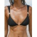 Black Gold-Accented Bikini Top Black Gold-Accented Bikini Top