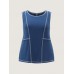 Color Contrast Edges Tank Top