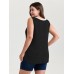 Supersoft Scoop Neckline Color Contrast Tank Top Supersoft Scoop Neckline Color Contrast Tank Top