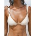Off White Gold-Accented Bikini Top Off White Gold-Accented Bikini Top