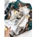 100% Mulberry Silk Printed Square Shawl Scarf 88*88cm