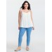 Supersoft Stretchy Pleated Tank Top